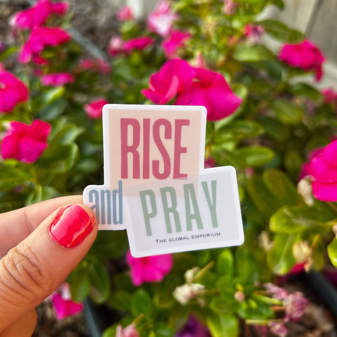Rise and Pray Vinyl Sticker
