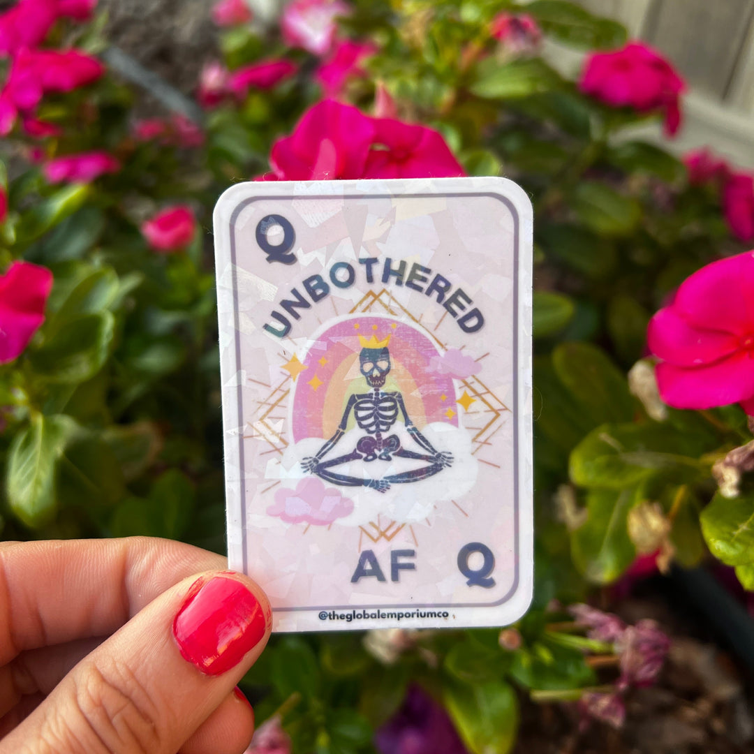 Unbothered AF Queen Vinyls Sticker