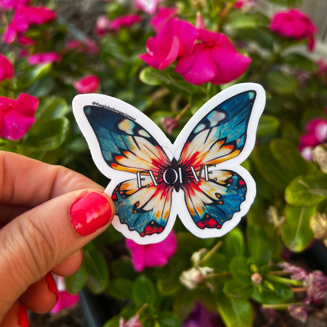 Evolve Butterfly Sticker