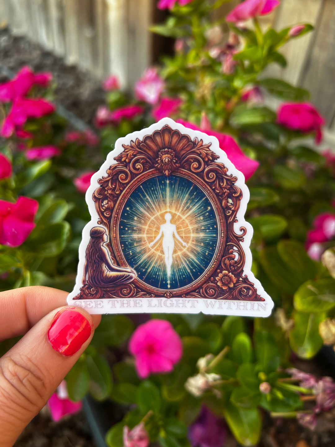 See the Light Within Mirror Vinyl Sticker