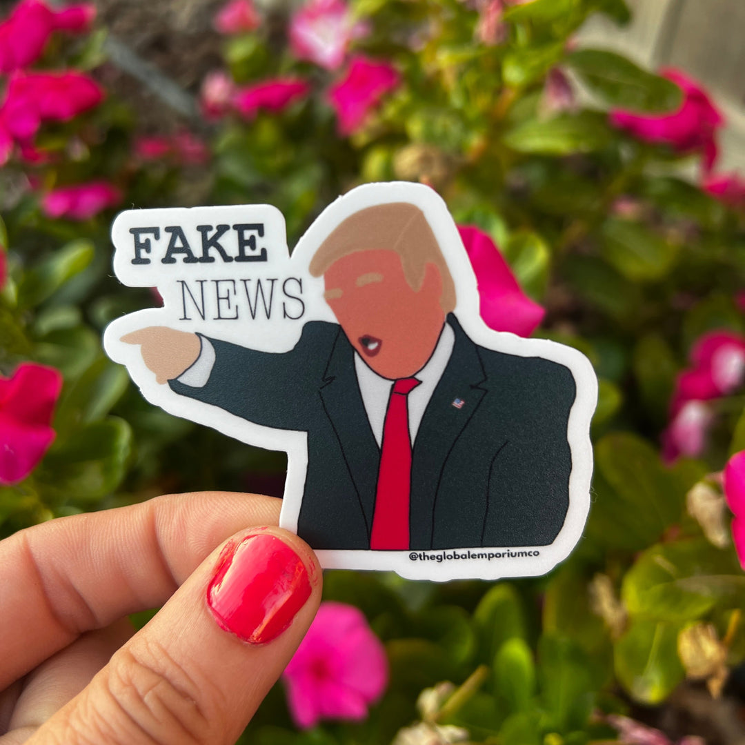 Fake News Trump Sticker