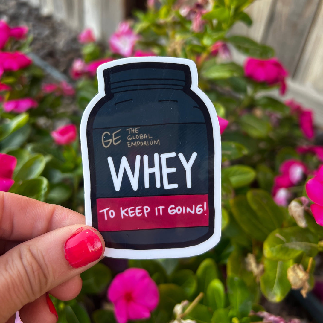 Whey to Keep it Going Vinyl Sticker