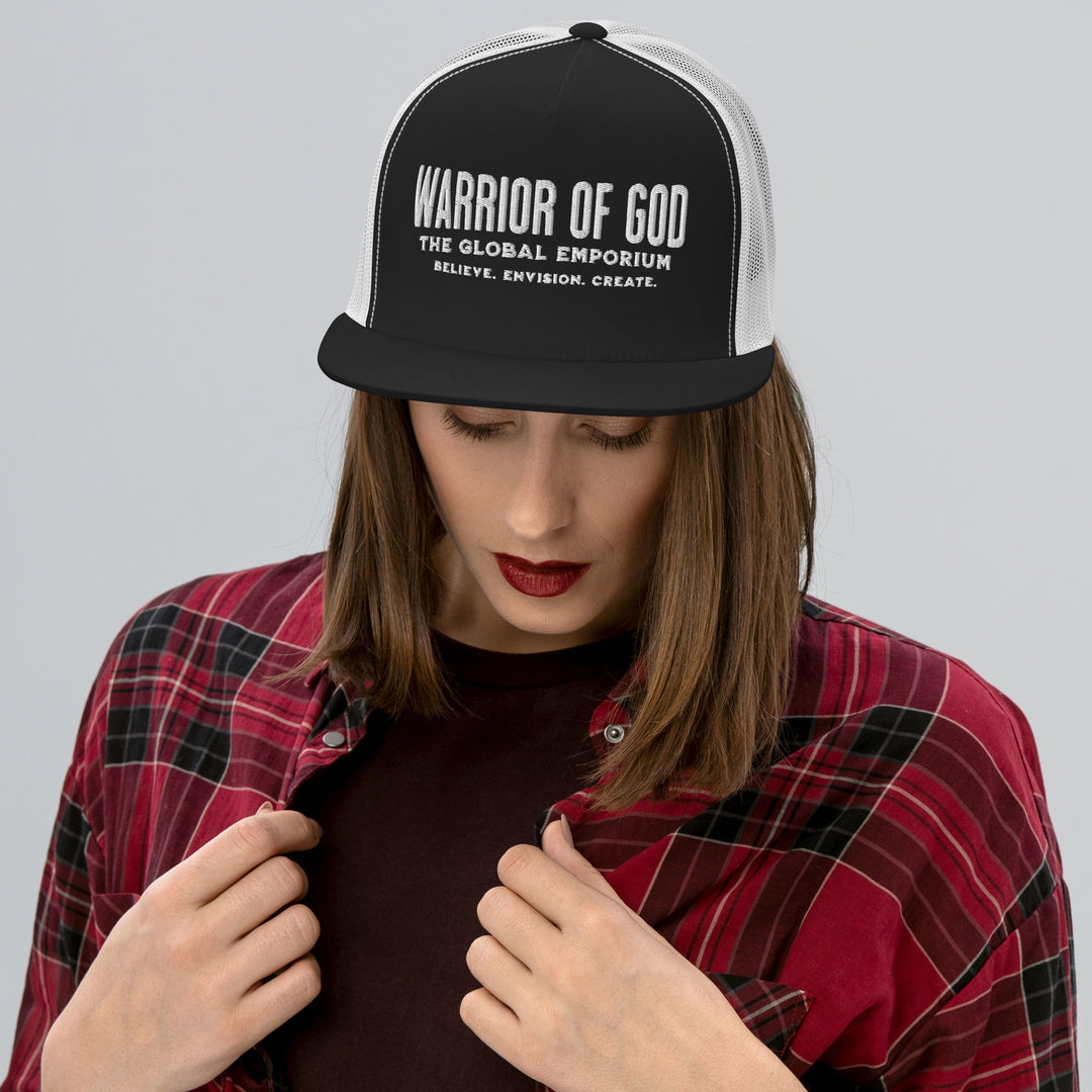 Warrior of God Flat Bill Trucker Hat