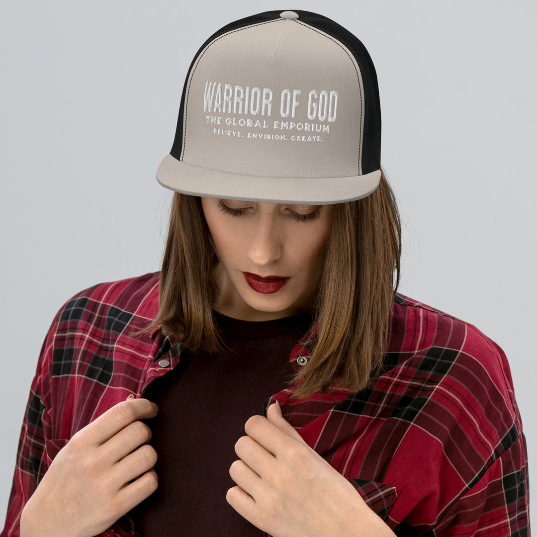 Warrior of God Flat Bill Trucker Hat