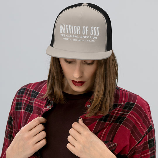 Warrior of God Flat Bill Trucker Hat