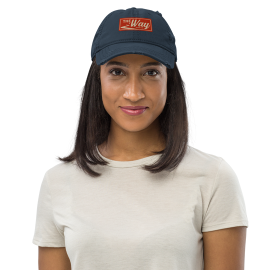 The Way John 14:6 Distressed Dad Hat