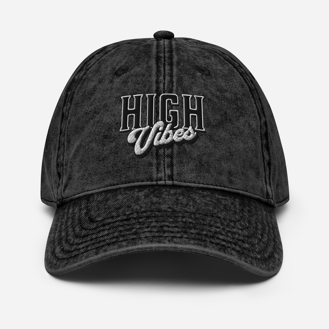 High Vibes Vintage Cotton Cap