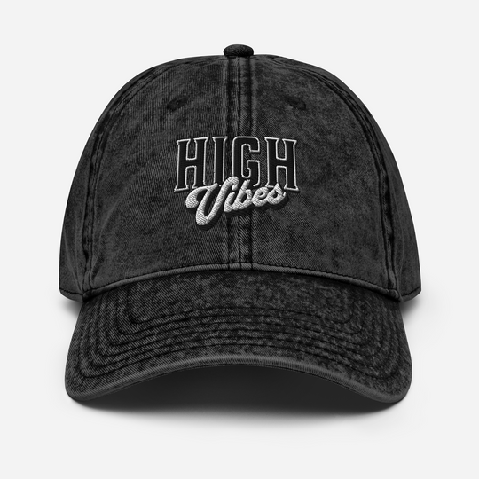 High Vibes Vintage Cotton Cap