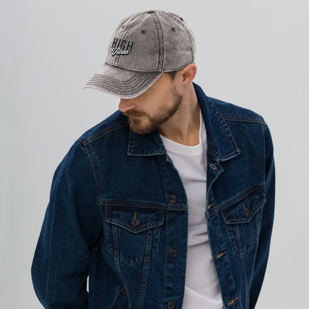 High Vibes Vintage Cotton Cap