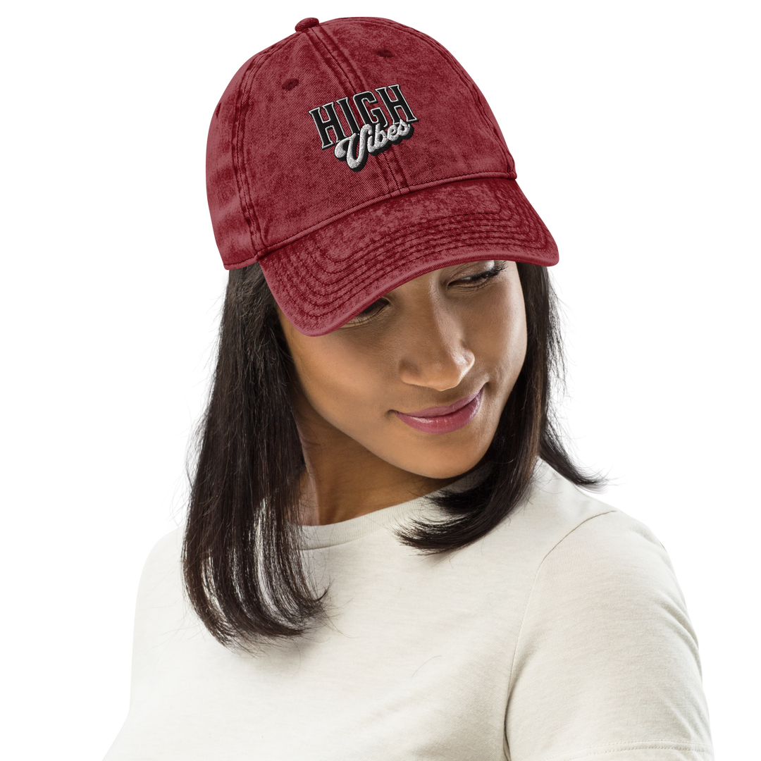 High Vibes Vintage Cotton Cap