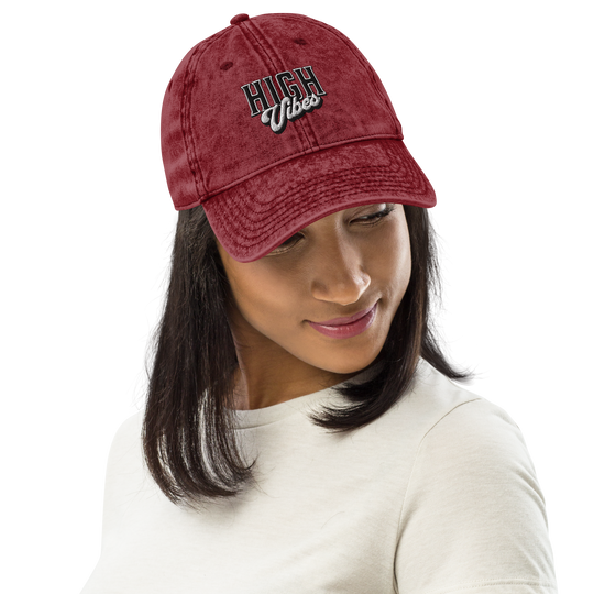 High Vibes Vintage Cotton Cap