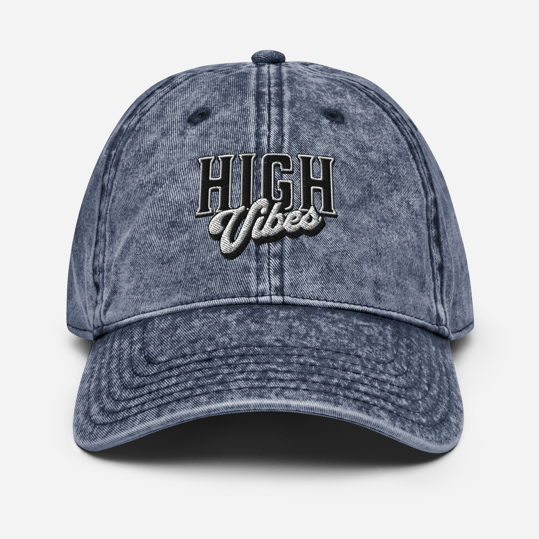 High Vibes Vintage Cotton Cap