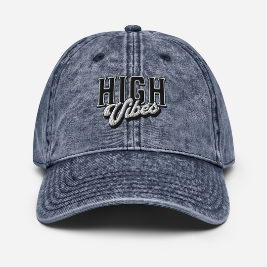High Vibes Vintage Cotton Cap